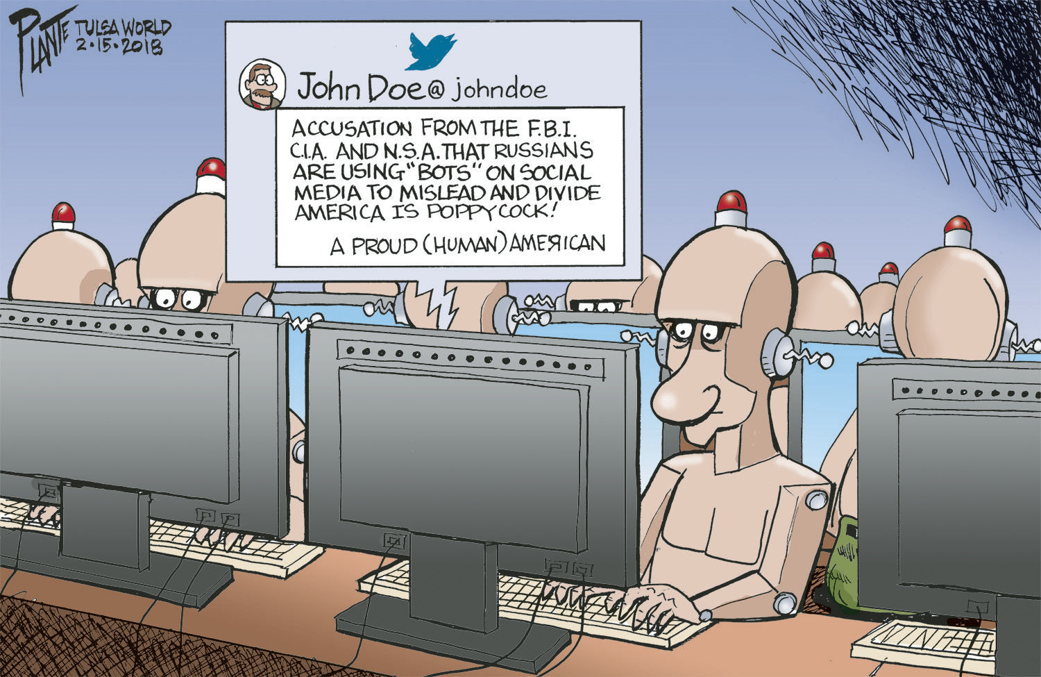 Bruce Plante Cartoon: Bots, bots, bots